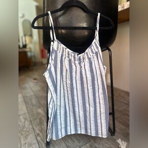Universal Thread Blue and White Camisole Top